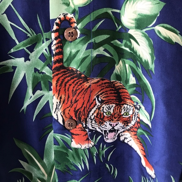 tiger king silk shirt